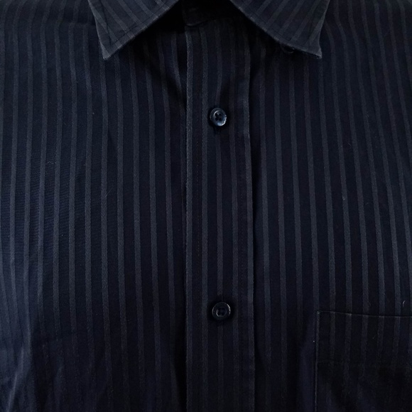 BUGATCHI UOMO Mens Blue Striped Cotton Size Medium - Picture 2 of 8